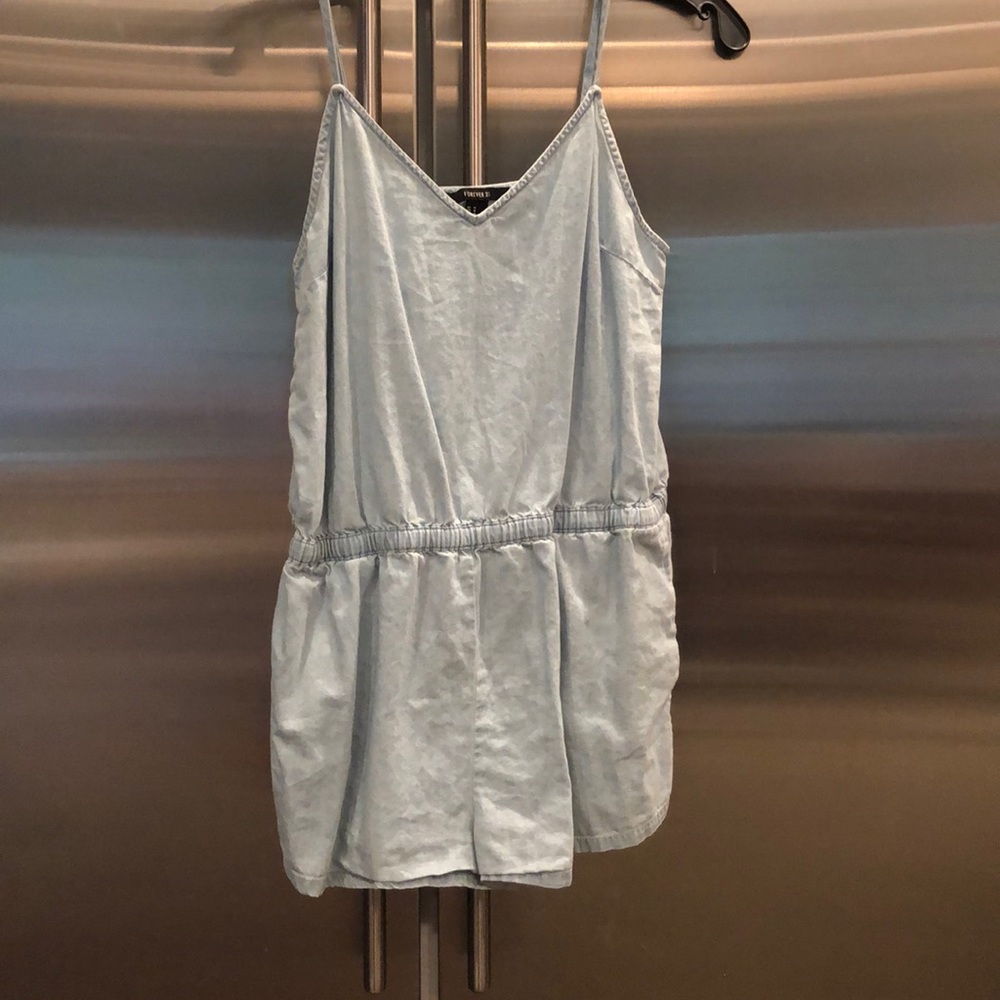 Forever 21 baby blue romper